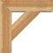 Ekena Millwork Traditional Block Rough Sawn Bracket w/ Offset Brace, Western Red Cedar, 8"W x 28"D x 28"H BKT0806X28X28TRA05RWR - alternate 2
